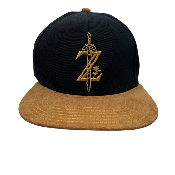 Legend of Zelda Black and Brown Cap colorblock - Picture 1 of 9